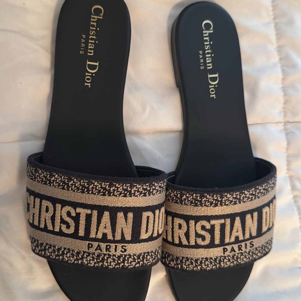 Dior sandals size 38 black